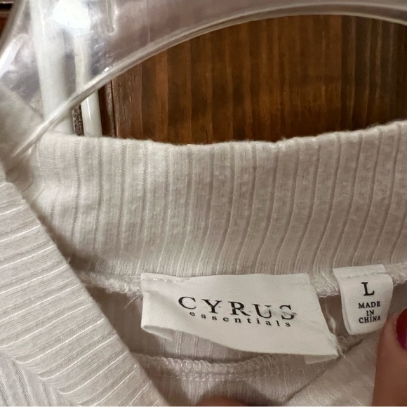 Cream Mock Neck top - Picture 3 of 3